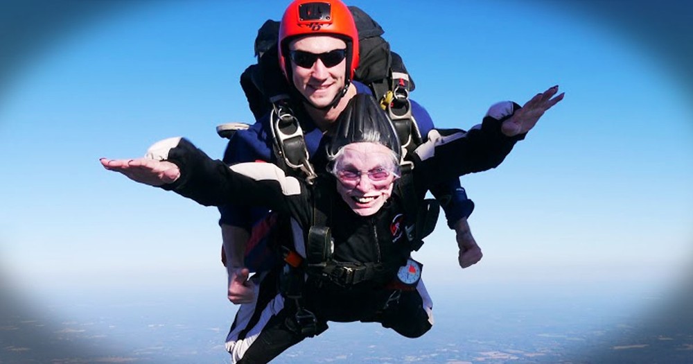 My Heart Skipped A Beat When This 84-Year-Old Jumped Out of a Plane. Why She Did It Is The Best Part
