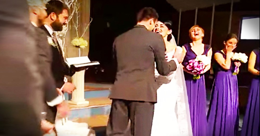 What This Groom Did At The Altar Surprised Everyone. Apparently, He's Excited To Be Married--LOL!