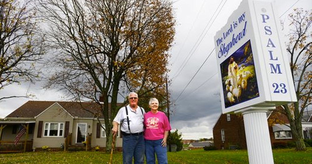 Godly Couple Put Jesus Sign on Their Property beside a School