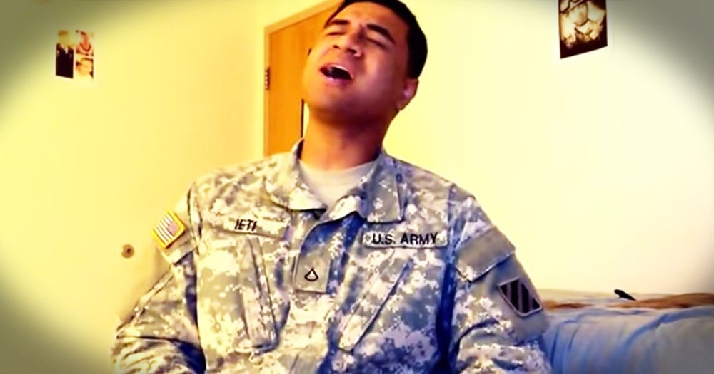 Soldier Sings A Powerful Hallelujah