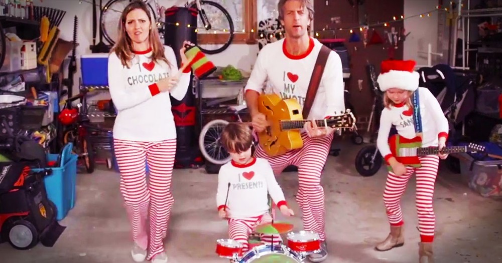 Family Sends Out Hilarious Video Christmas Card...In Their PJs!
