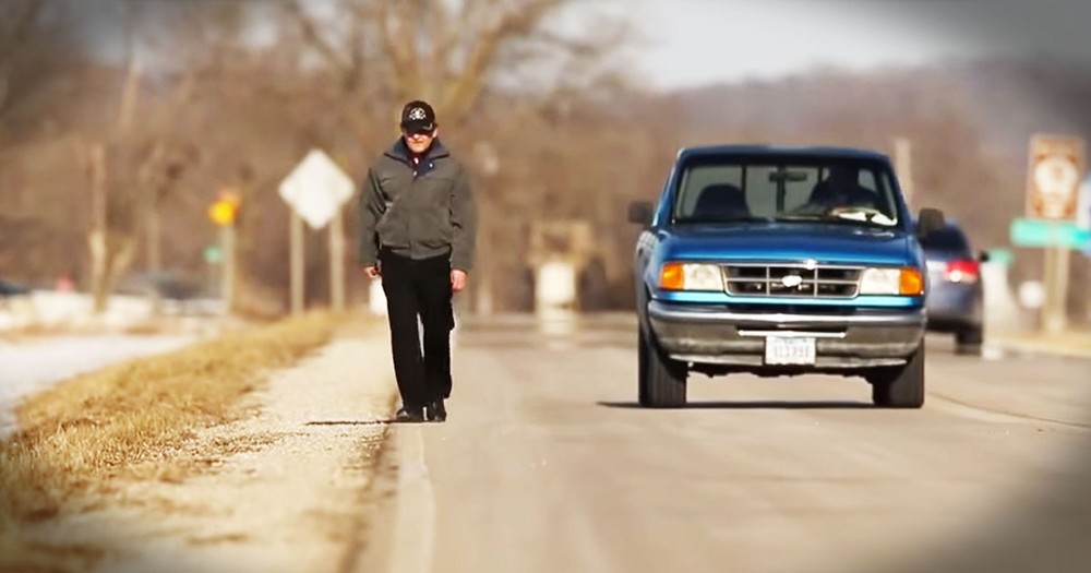 Inspiring Granddad Walks 35 Miles To Work As Janitor