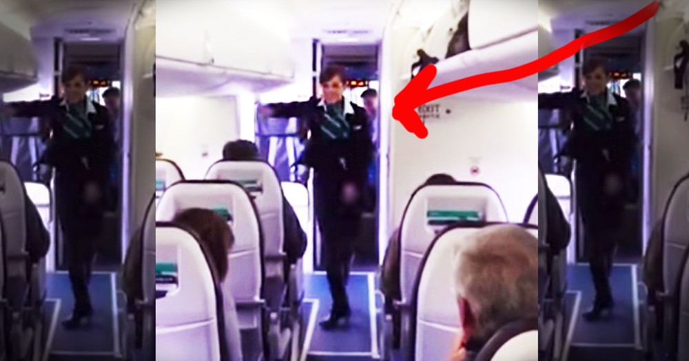 Flight Attendant Does FUNKY Dance For Weary Passengers!