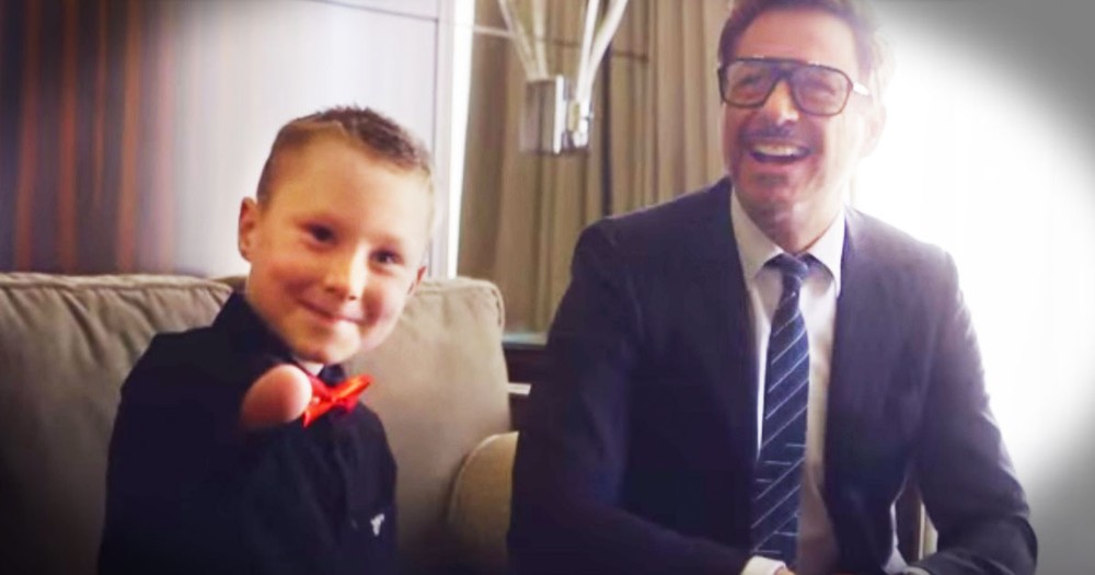 Robert Downey Jr. Delivers JOY To Boy With A Disability