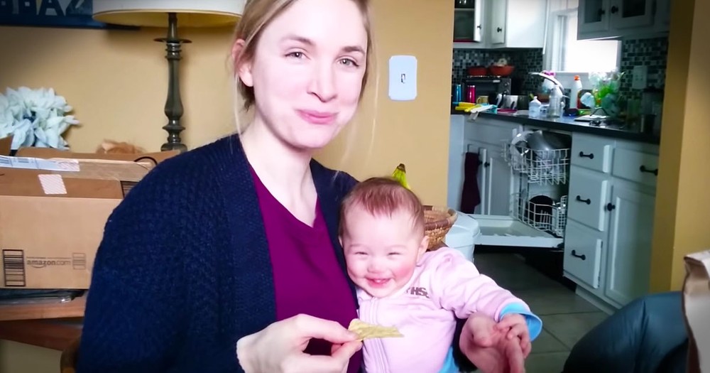 Baby Can't Stop Laughing When Mom Does THIS!