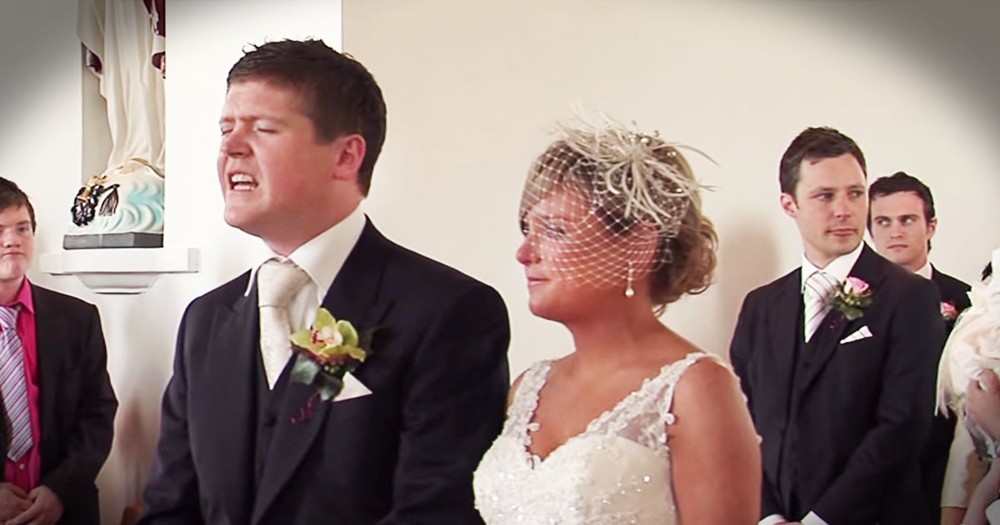 What This Groom Did When His Bride Walked Down The Aisle--WOW!