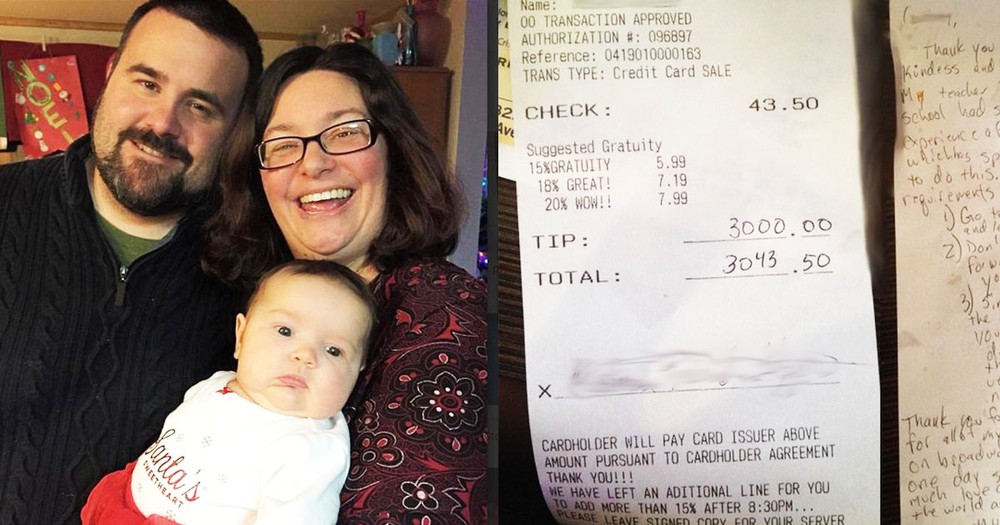 Waiter Gets A $3,000 Tip, And The Reason WHY Is Incredible!