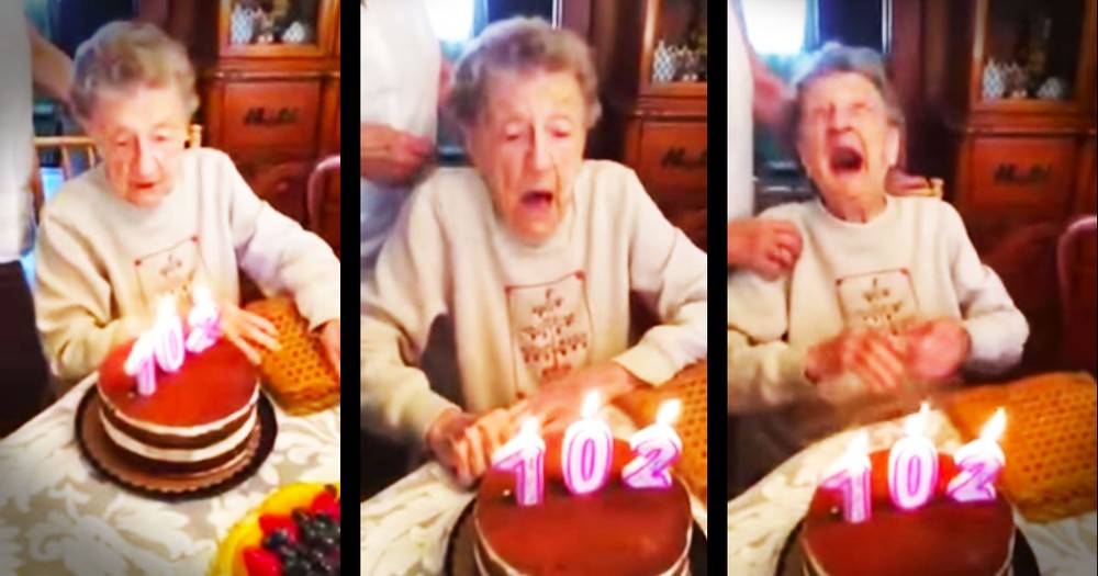 Apparently, This 102-Year-Old Had A Big Wish For Her Birthday--LOL!