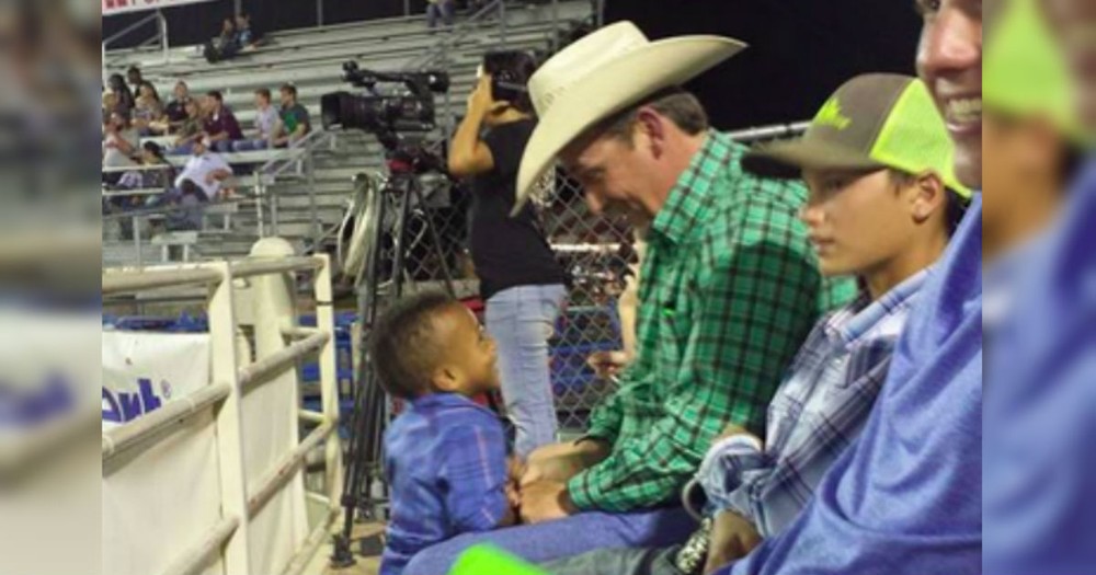 When This Little Boy Met This Stranger At A Rodeo, It Changed His Whole Life!