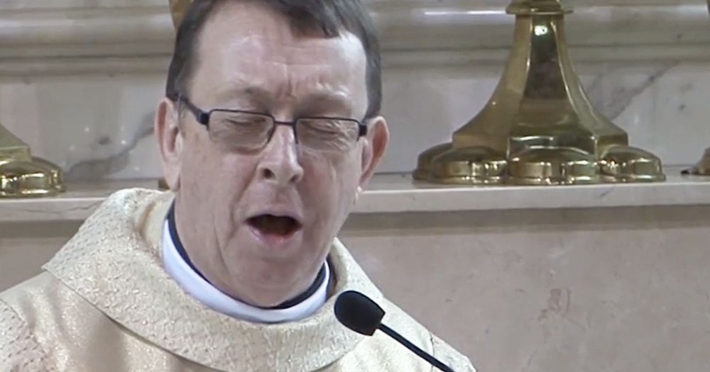 These Wedding Guests Have a Whole New Reason to Say Hallelujah!  Um...Coolest Priest EVER!