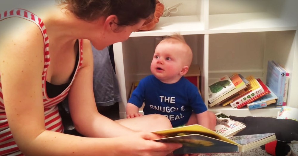 Baby Boy Just Can't Bear His Favorite Book Ending