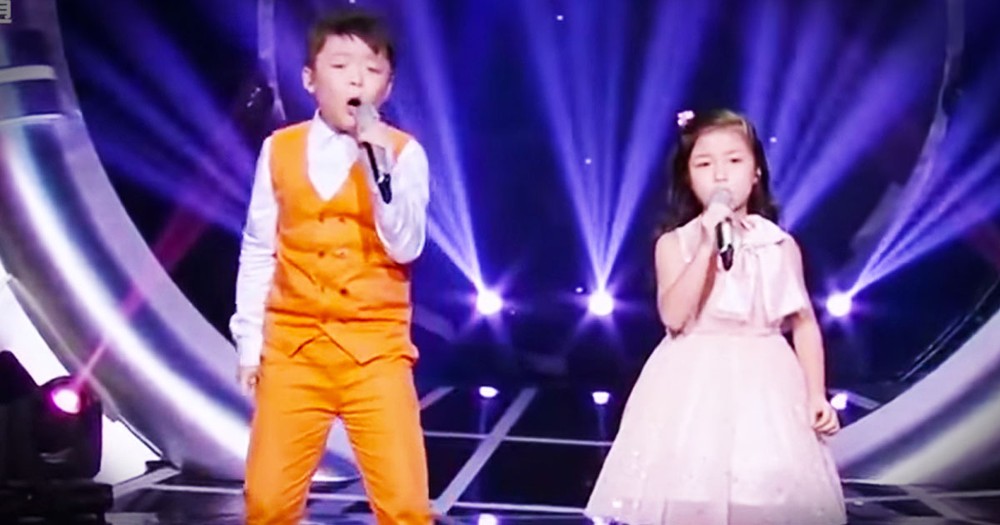 Little Boy And Girl Sing A POWERFUL Performance Of 'You Raise Me Up' 