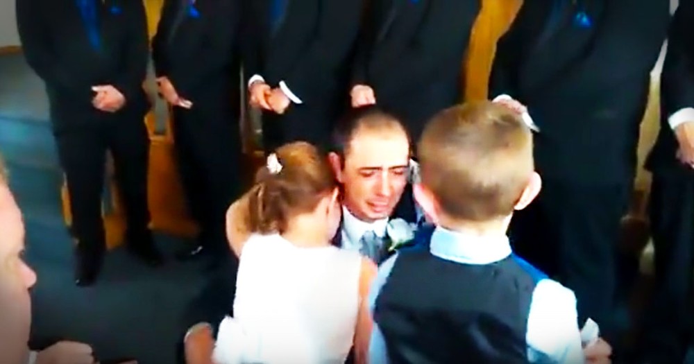 Groom's Vows To His 3 New Children Will Have You In Tears