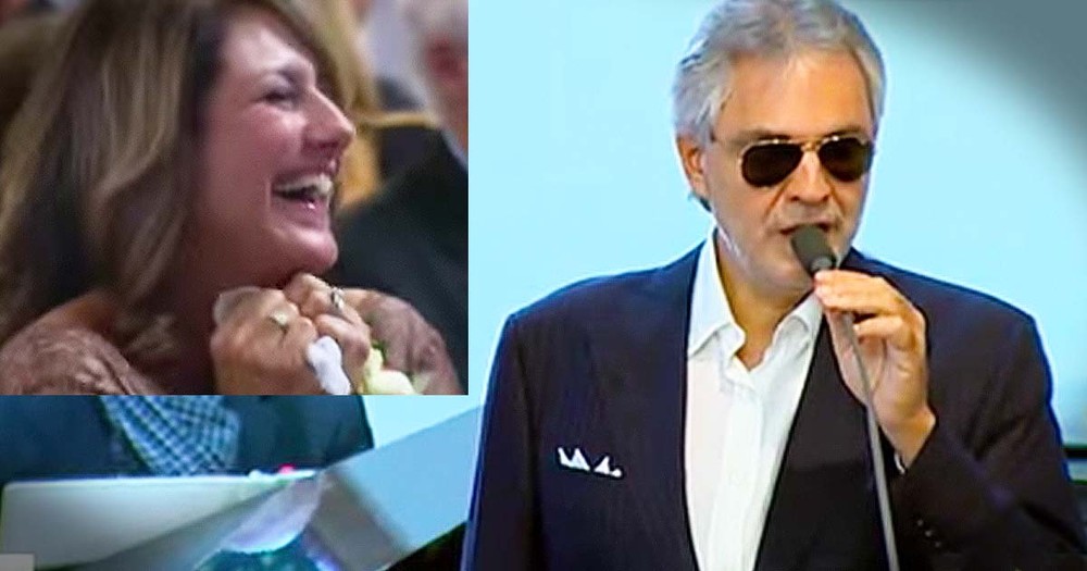Andrea Bocelli Surprises A Bride At The Alter