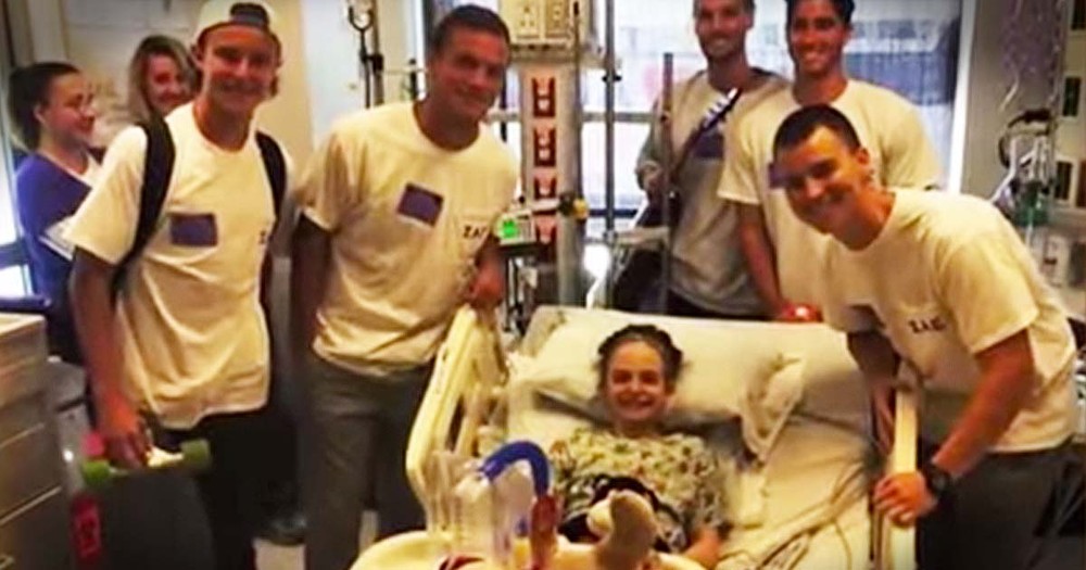 What This Fraternity Did For A Sick Little Girl Is Truly Touching