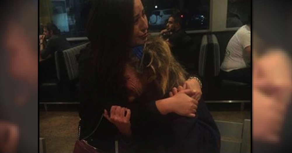 The Reason Sheâ€™s Hugging A Crying Stranger Is Truly Beautiful!