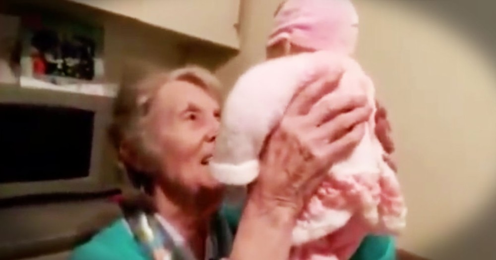 Grandmother With Dementia Lights Up At The Sight Of Her Baby Doll