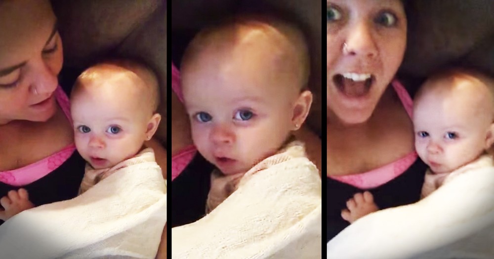 Baby Girl's Response to 'I love you' Is Too Cute To Miss