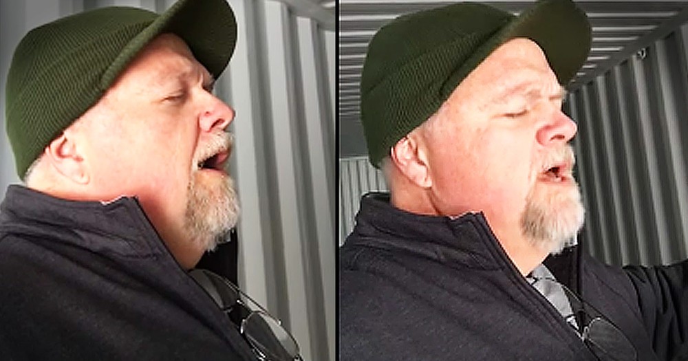 Man Sings Beautiful Ave Maria In Shipping Container