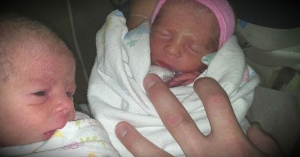 Mom Who Didn't Know She Was Pregnant Delivers Rare Set Of Twins!