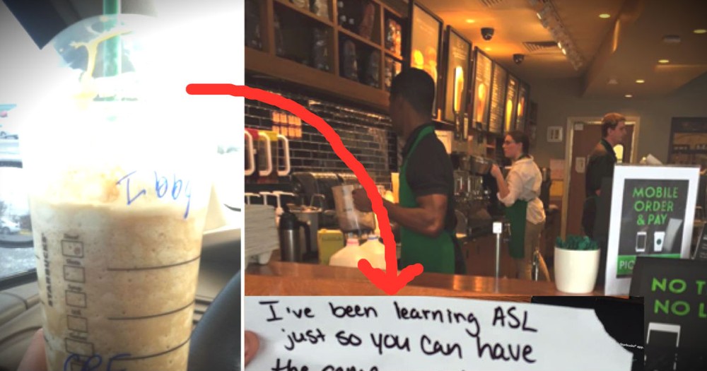 A Deaf Man Got A Special Note With His Starbucks Coffee