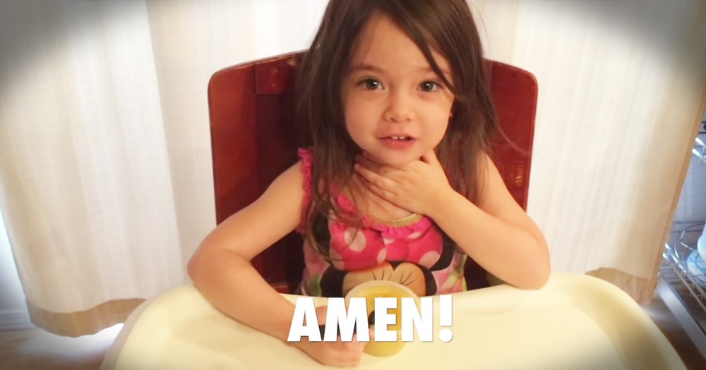 3-year-old Learning To Pray Is Too Cute
