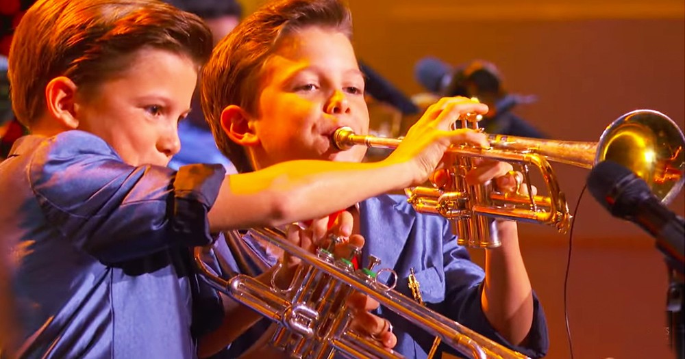 Trumpet Playing 11-Year-Old Twins Will Wow You