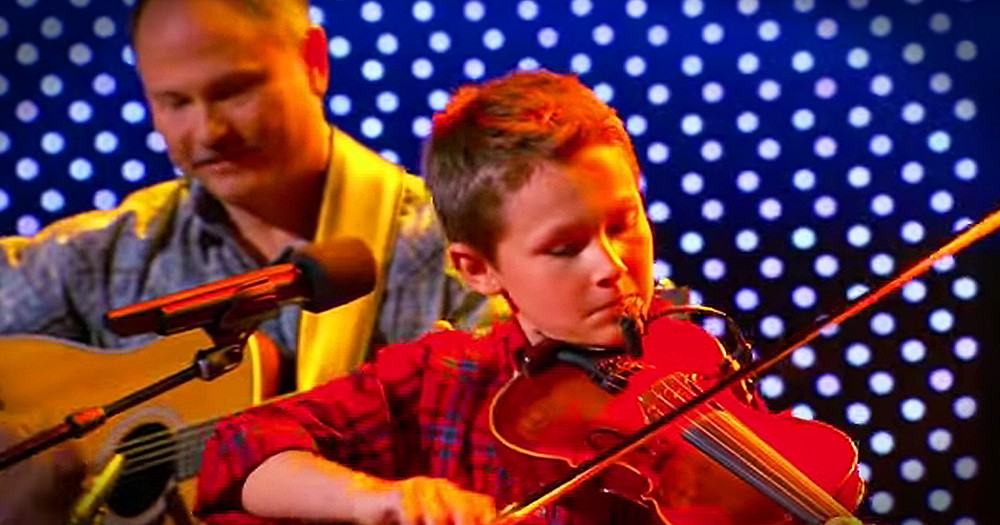 Little Boy's Big Fiddle Talent Will Make You Smile