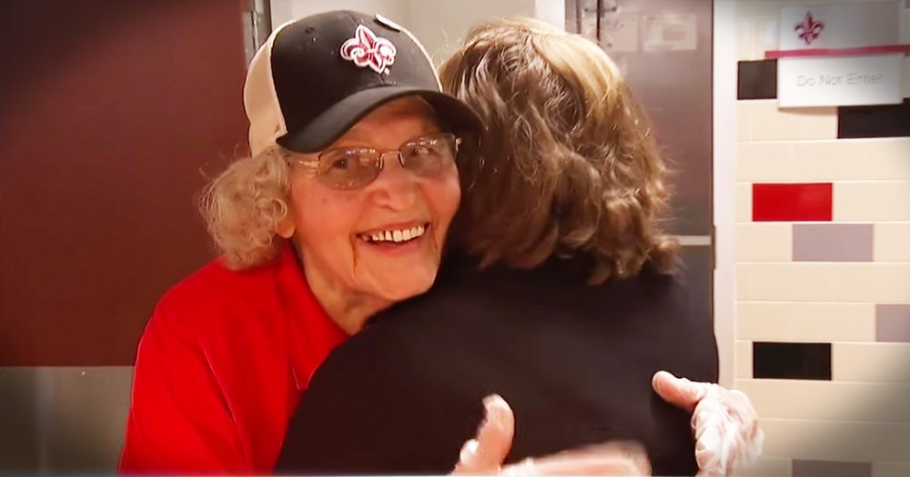 92-Year-Old Lunch Lady Inspires Students With Love