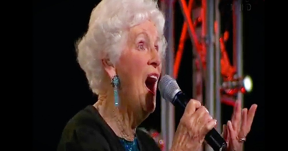 91 Year-Old Woman Follows Her Dreams and Sings on National Television