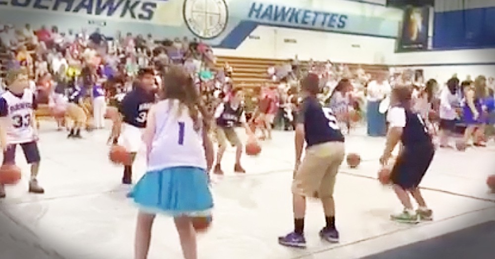 Kid's Basketball Routine To A Worship Hit Will Make Your Day