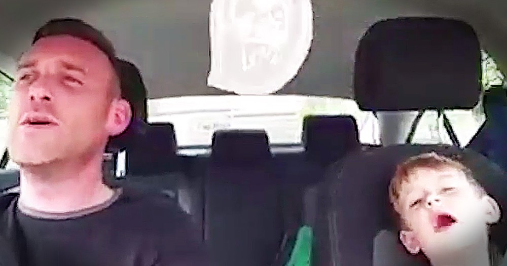 Father-Son Car Duet Is The Cutest