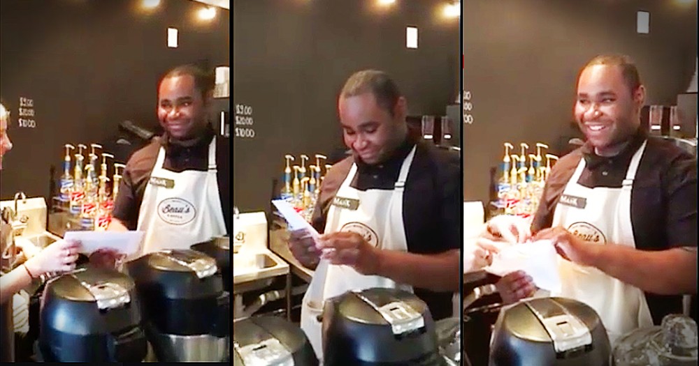 Young Man's Reaction To His Surprise Tips Made My Day