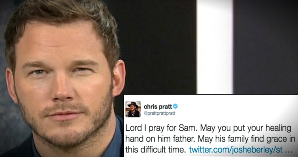 Actor Chris Pratt Asks Twitter Fans To Pray For A Sick 4-Year-Old Boy