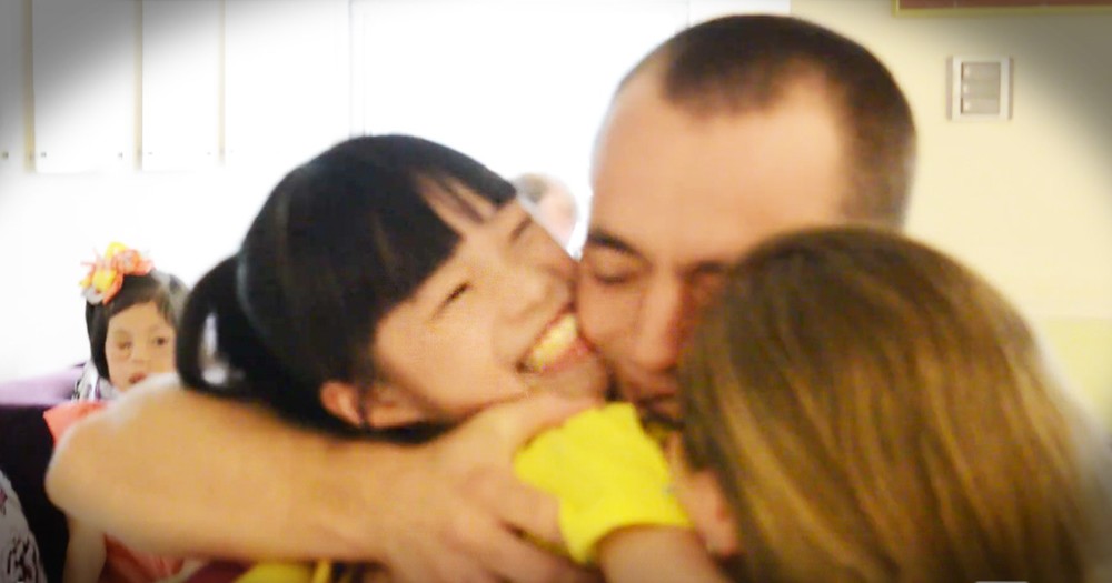 Couple Picking Up Their Adopted Daughter Get The Warmest Welcome Anyone Has Seen