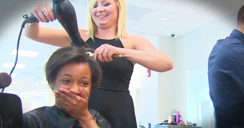 Salon Gives Homeless Woman Makeover Before Visiting Husband's Grave