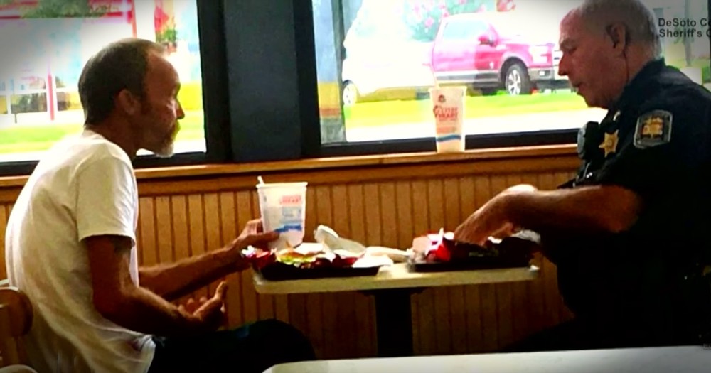 An Officer's Meal With A Homeless Stranger Turns Into Something Truly Beautiful