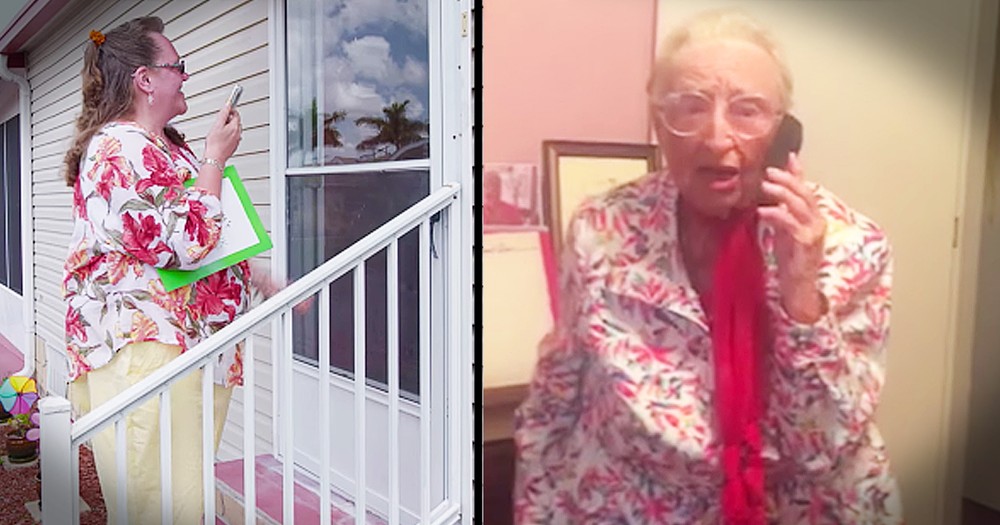 Loving 97-Year-Old Receives Surprise Party With All Her Friends And Family