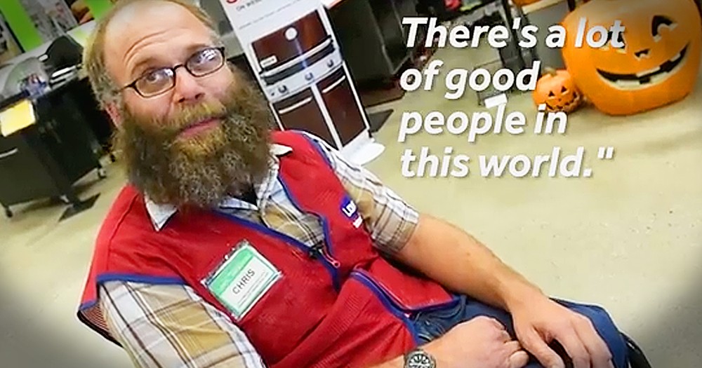 Smiling Lowes Employee Receives Life-Changing Gift From Co-Workers