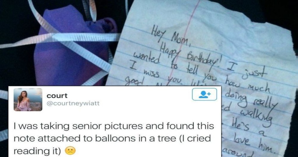 Girl Finds Heartfelt Note From New Dad To His Late Mom Tied To Balloon