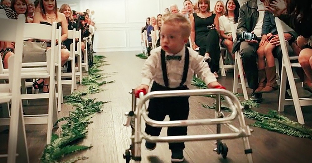 2-Year-Old With Down Syndrome Practices For Months To Be Ring Bearer