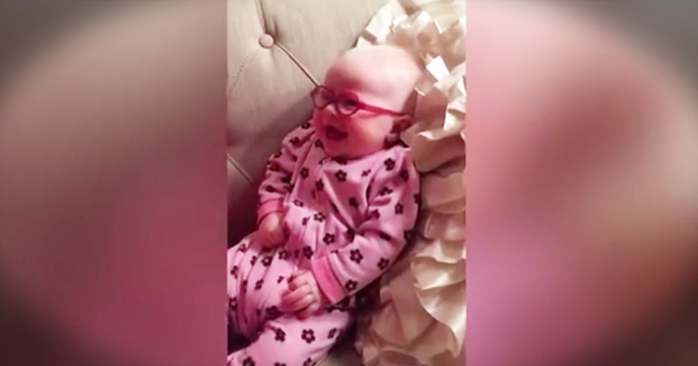 Baby Girl Can't Stop Smiling After Getting New Glasses