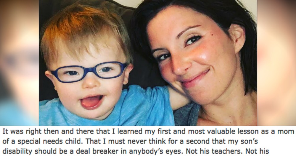 Mom's Note To Babysitter Who Cared For Her Son With Down Syndrome