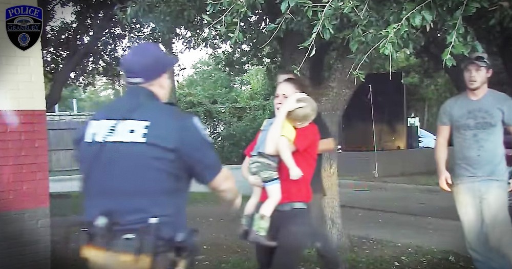 Dashcam Records The Moment An Officer Saved A 3-Year-Old's Life And The Tears Are So Real