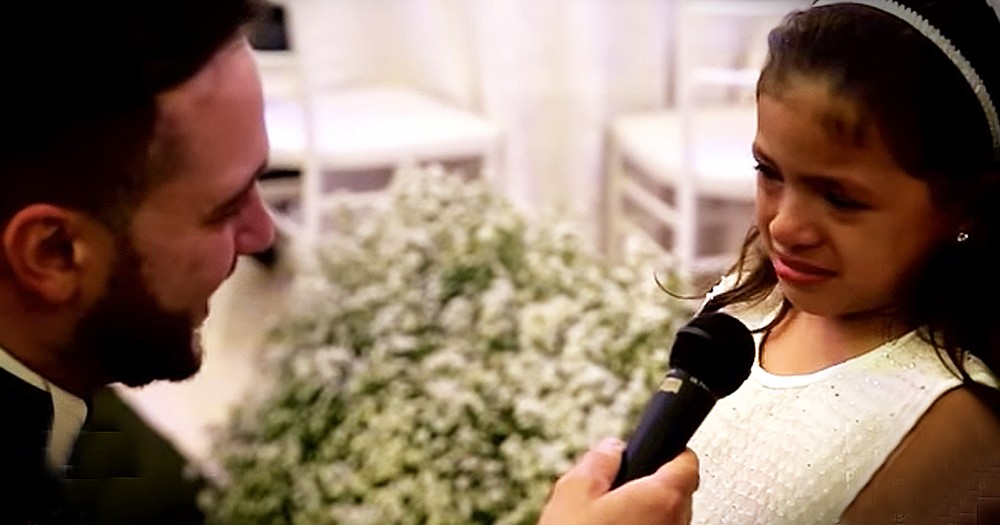 Man Gives Sweetest Vows To New Step-Daughter At Wedding