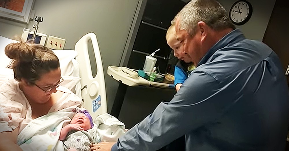 Grandpa Cries When He Realizes New Grandbaby Is Named After His Late Mom