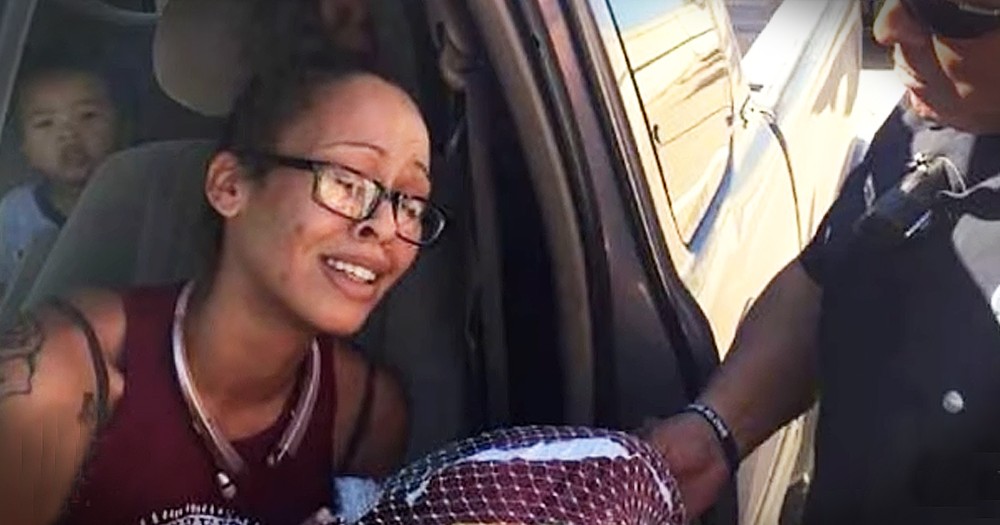 Struggling Mom Is Moved To Tears When Cops Give Her A Turkey Instead Of Ticket