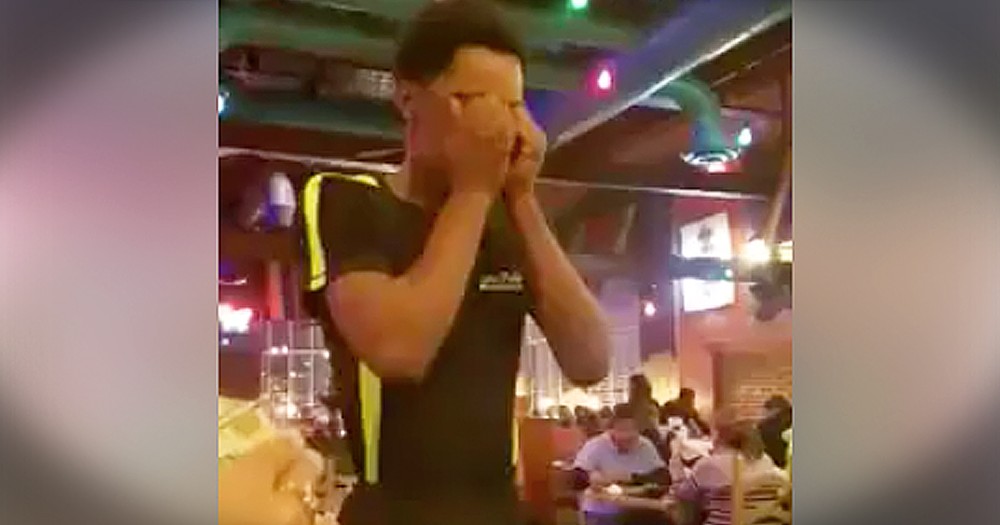 God Told Him To Pour Love On His Waiter And The Tears Are Flowing