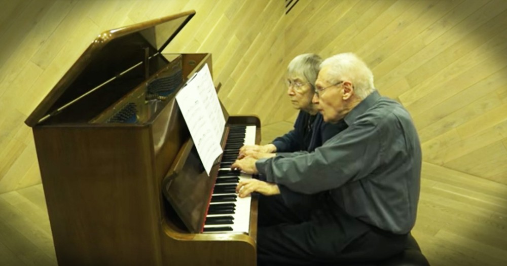 90-Year-Old Husband And Wife Perfectly Play A Classical Masterpieces