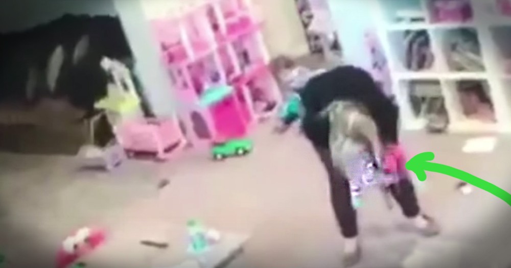 Quick Thinking Mom's Life-Saving Actions Caught On Camera
